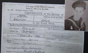 Certificate of Service with the Navy
