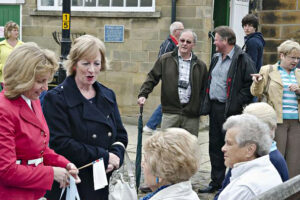 Crowd at the official opening of the new ziggurat.