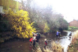Start of the river clean at West End.