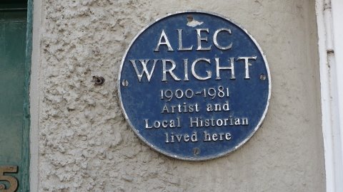 Alec Wright Plaque - photograph courtesy of Derek Whiting