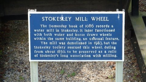 The Mill Wheel Plaque - photograph courtesy of Derek Whiting