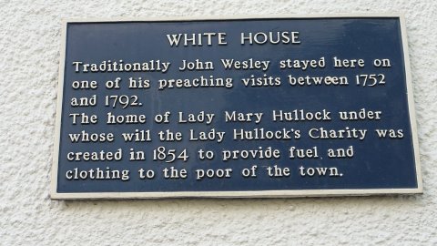 The Plaque for the White House - photograph courtesy of Derek Whiting