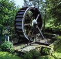 The resited Mill Wheel
