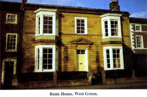 Bank House, now a private home on the North side of West Green
