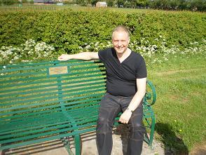 Peter on the Commemorative seat
